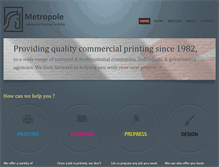 Tablet Screenshot of metropoleprinters.com
